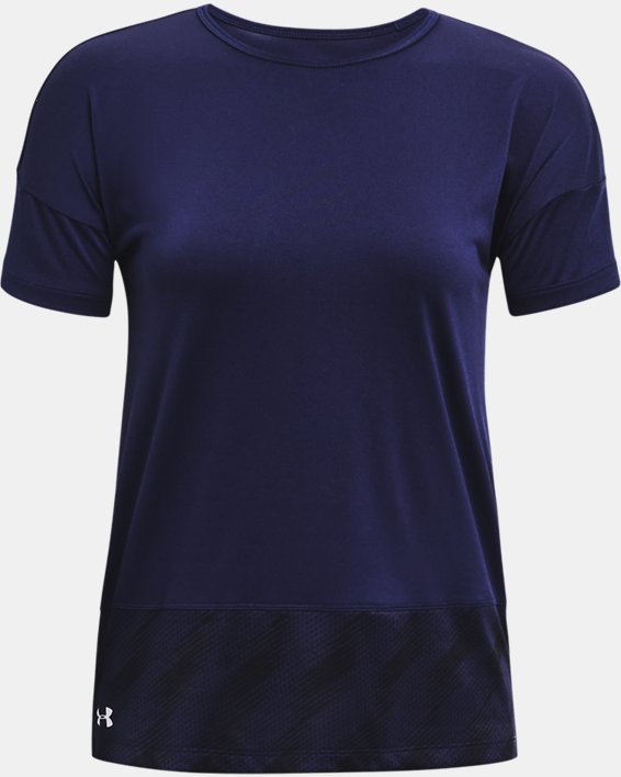 Women's UA Locker Emboss T-Shirt, Navy, pdpMainDesktop image number 4